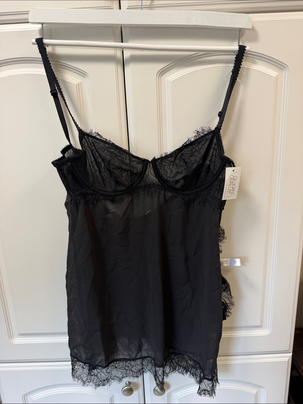 NWT SIZE SMALl Black Lace snapback BABYDOLL W/panty. Intimates & Sleepwear